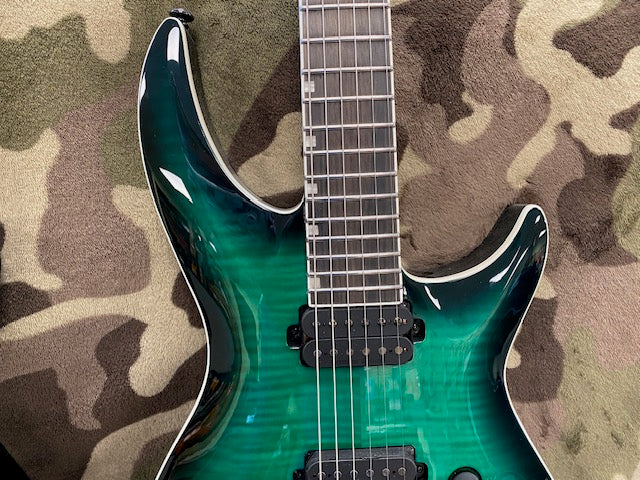 ESP LTD H3-1000 Black Turquoise Burst 2021 New Old Stock and OHSC