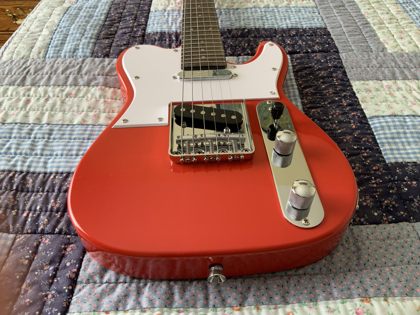 Dead Mint StewMac Mini Tele 5 Star In Eye Catching Red Gloss