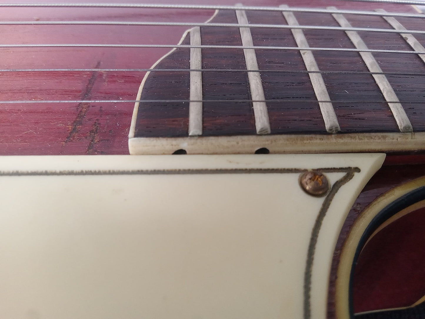 Silvertone 674 Aristocrat Cutaway Archtop Acoustic Guitar w/ TKL Hardshell Case 1950's - Sunburst - Fair Condition